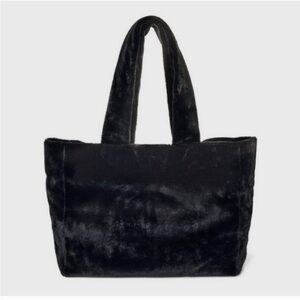 Wild Fable Y2K Black Faux Fur Tote Bag